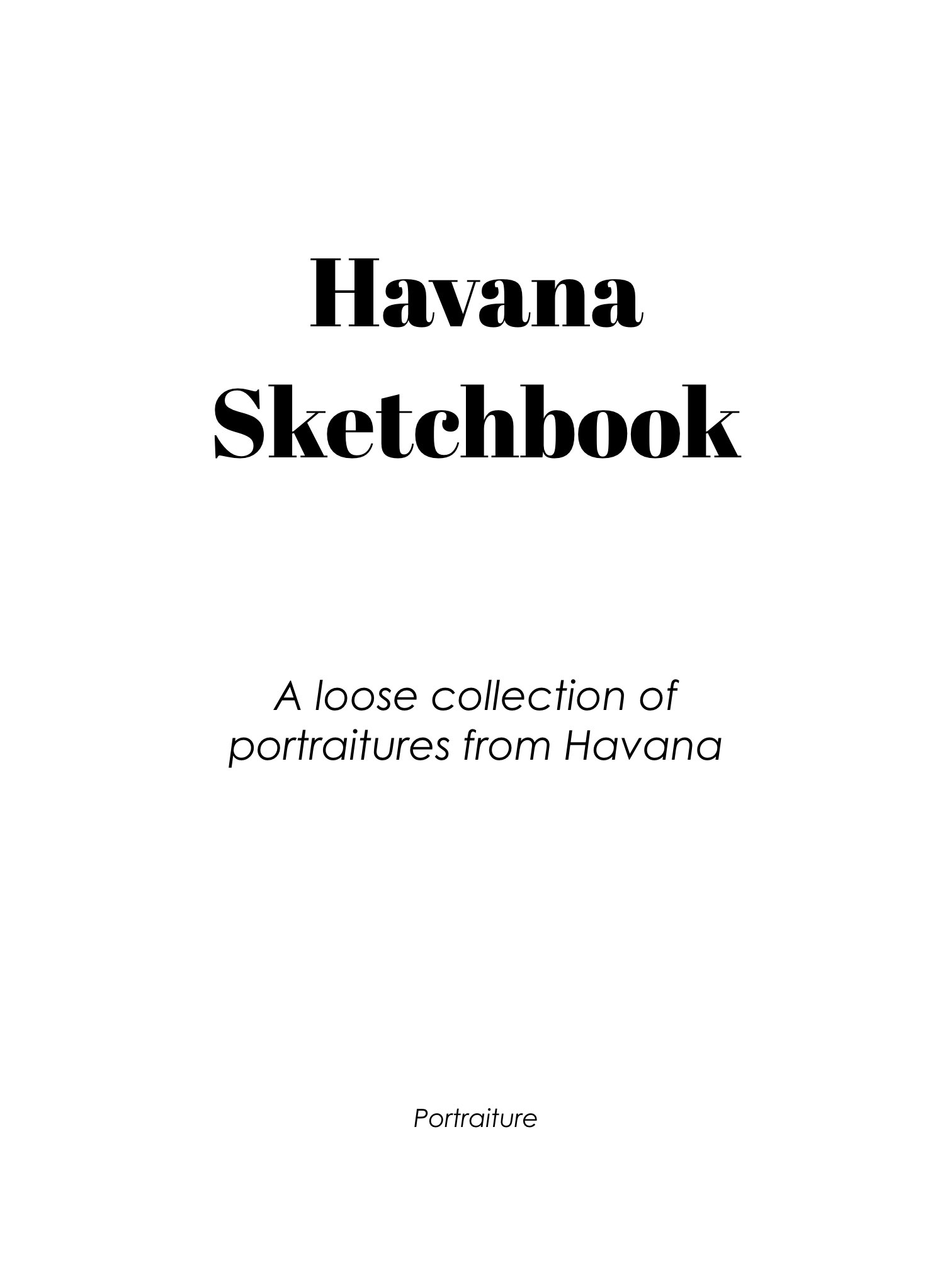 Havana Sketchbook